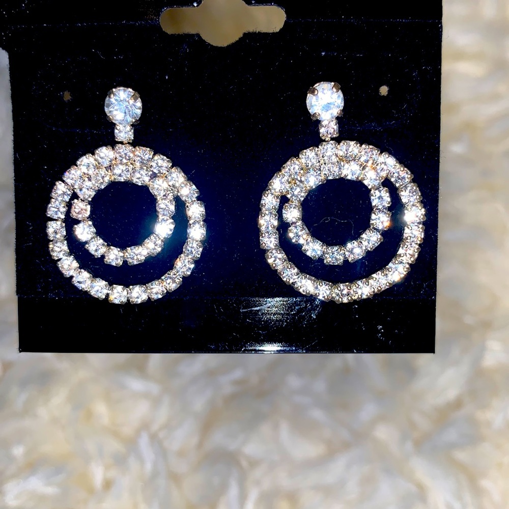 New Sparkling Hoop Earrings